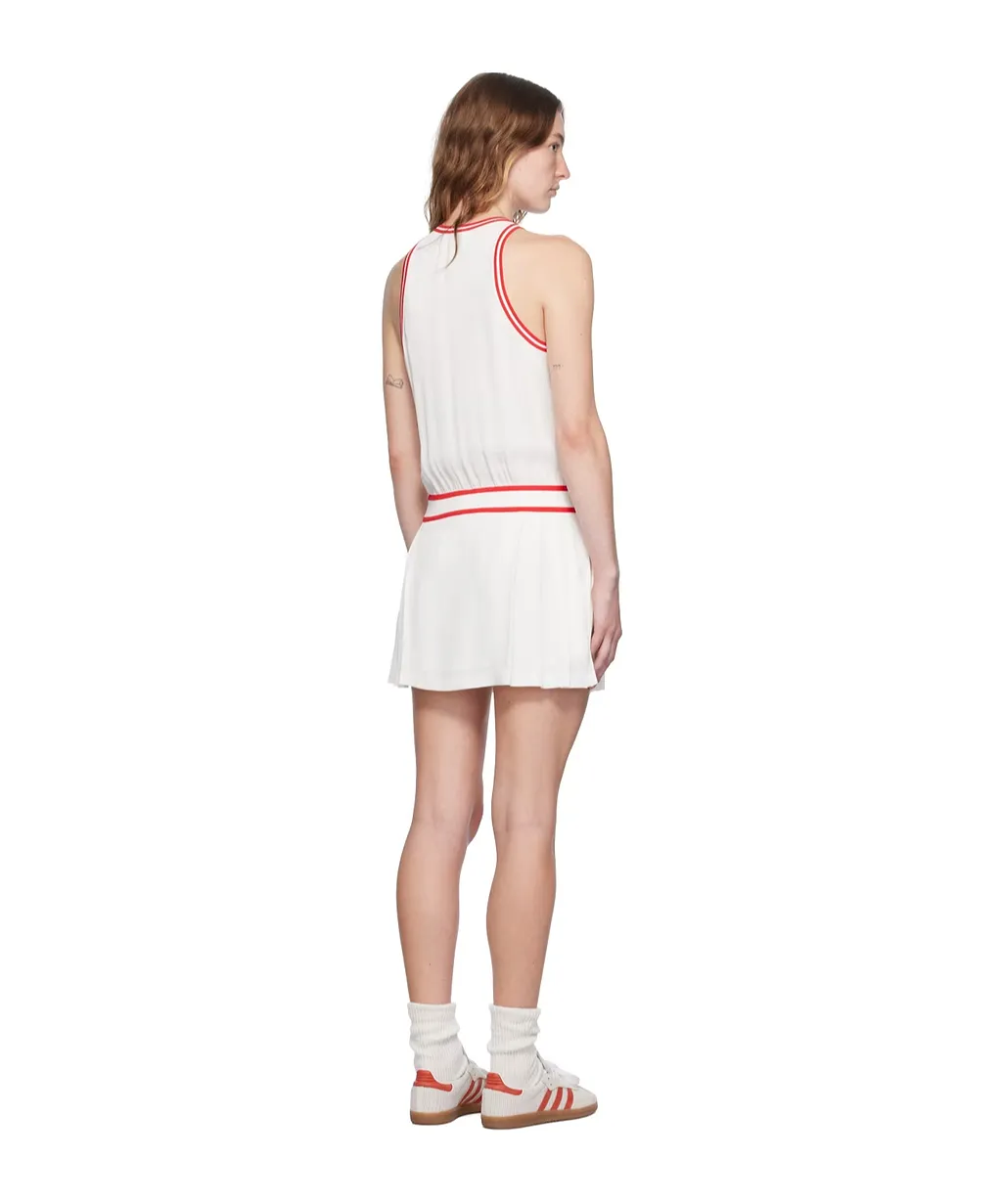 Sporty & Rich Phoebe Logo Embroidered Mini Dress