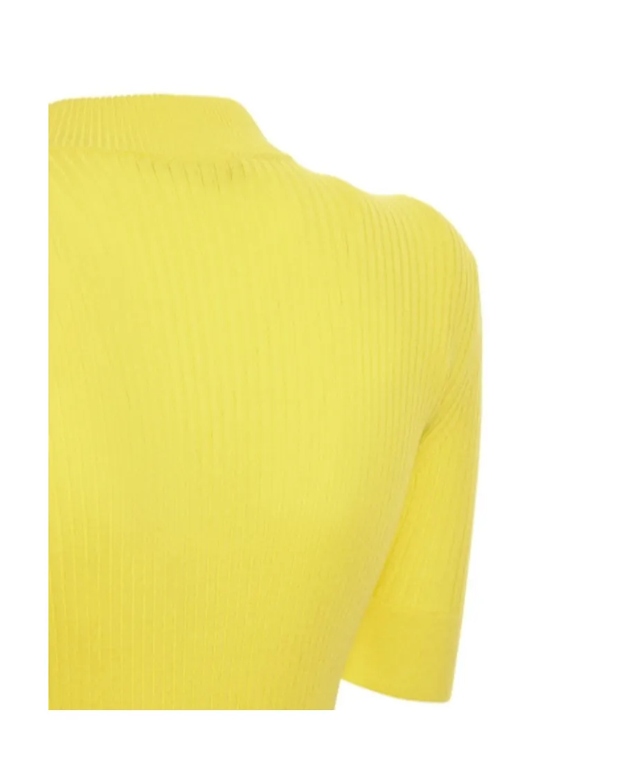 High-Neck Knitted Pullover