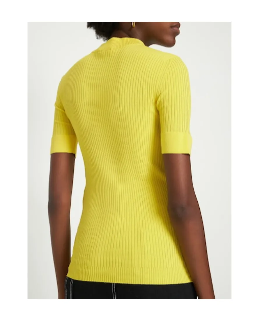 High-Neck Knitted Pullover