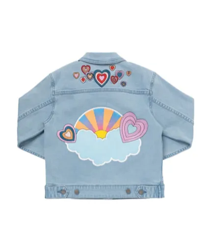 Logo Denim Coat