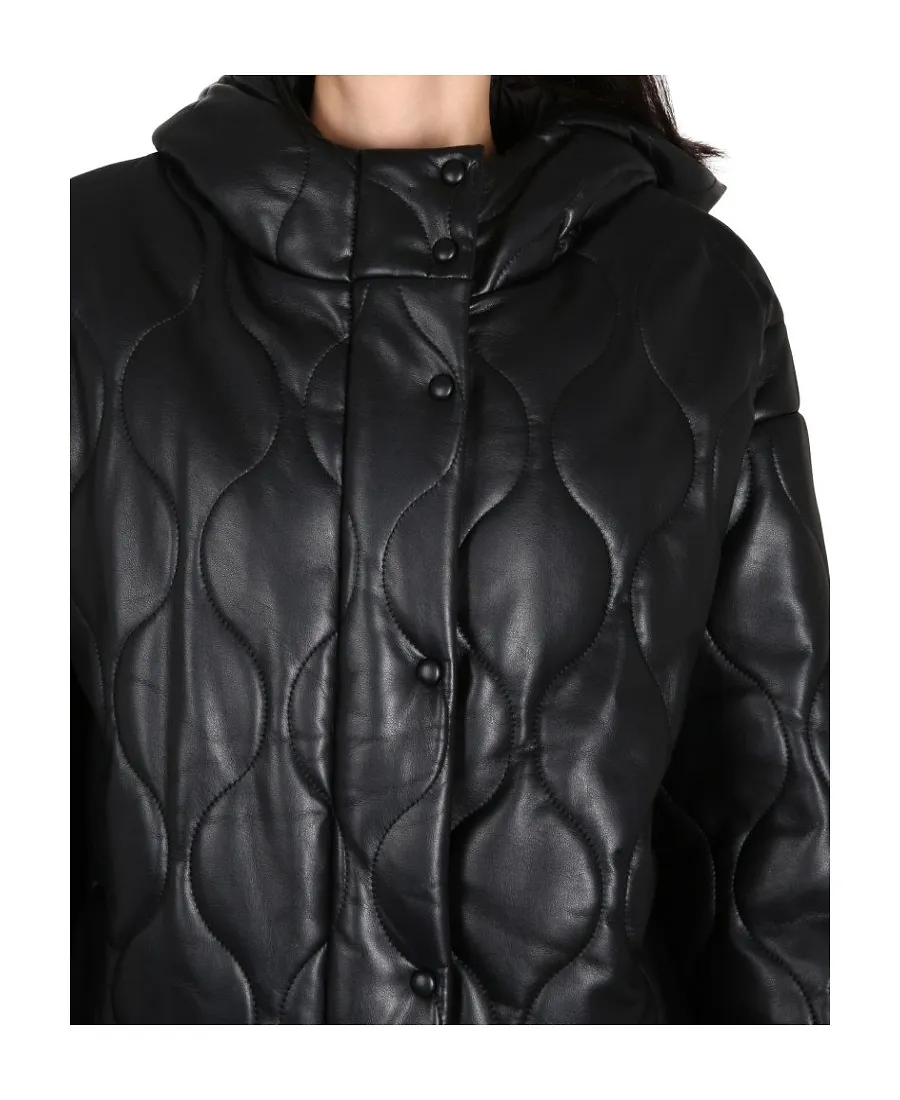 Long-Sleeved Quilted Jacket
