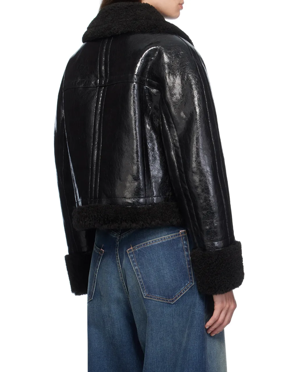 Stand Studio Aby Shearling Trim Jacket