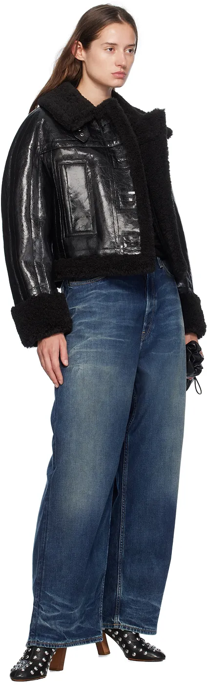 Stand Studio Aby Shearling Trim Jacket