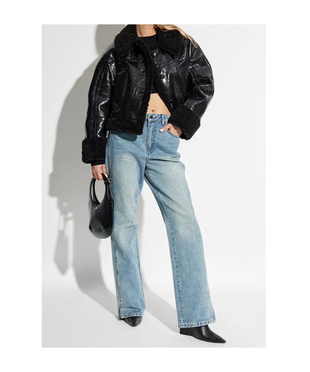 Stand Studio Aby Shearling Trim Jacket