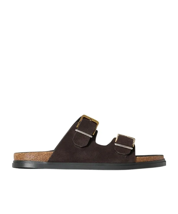 Buckle-Fastening Sandals