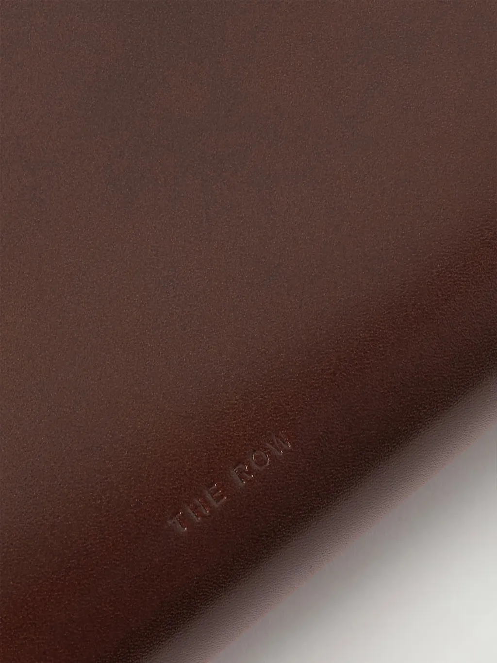 Curved Leather Clutch