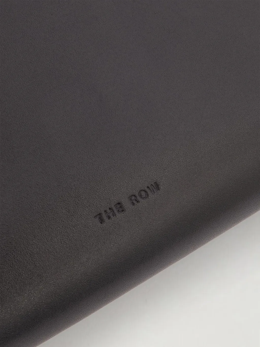 Curved Leather Clutch