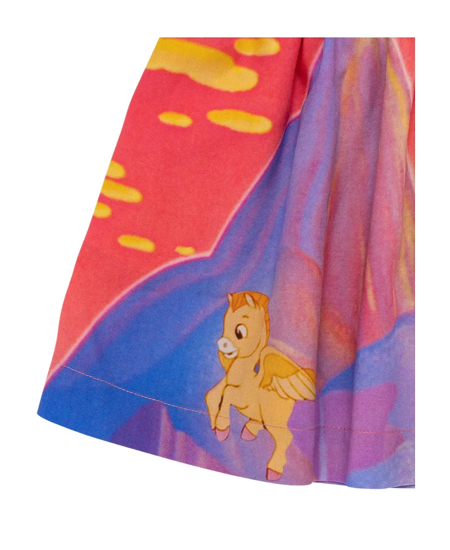 Multicolored Logo-Printed Skirt