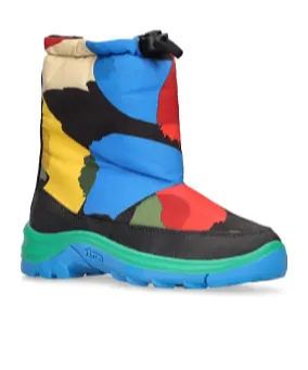 Multicolored Snow Boots