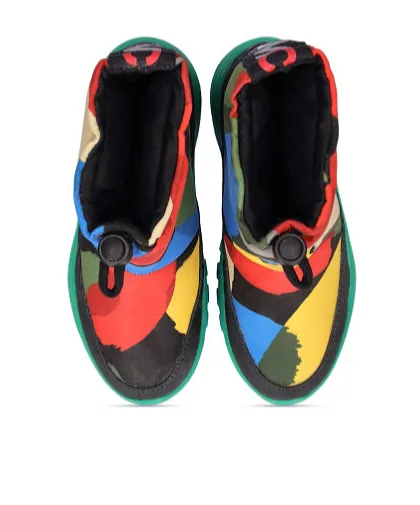 Multicolored Snow Boots