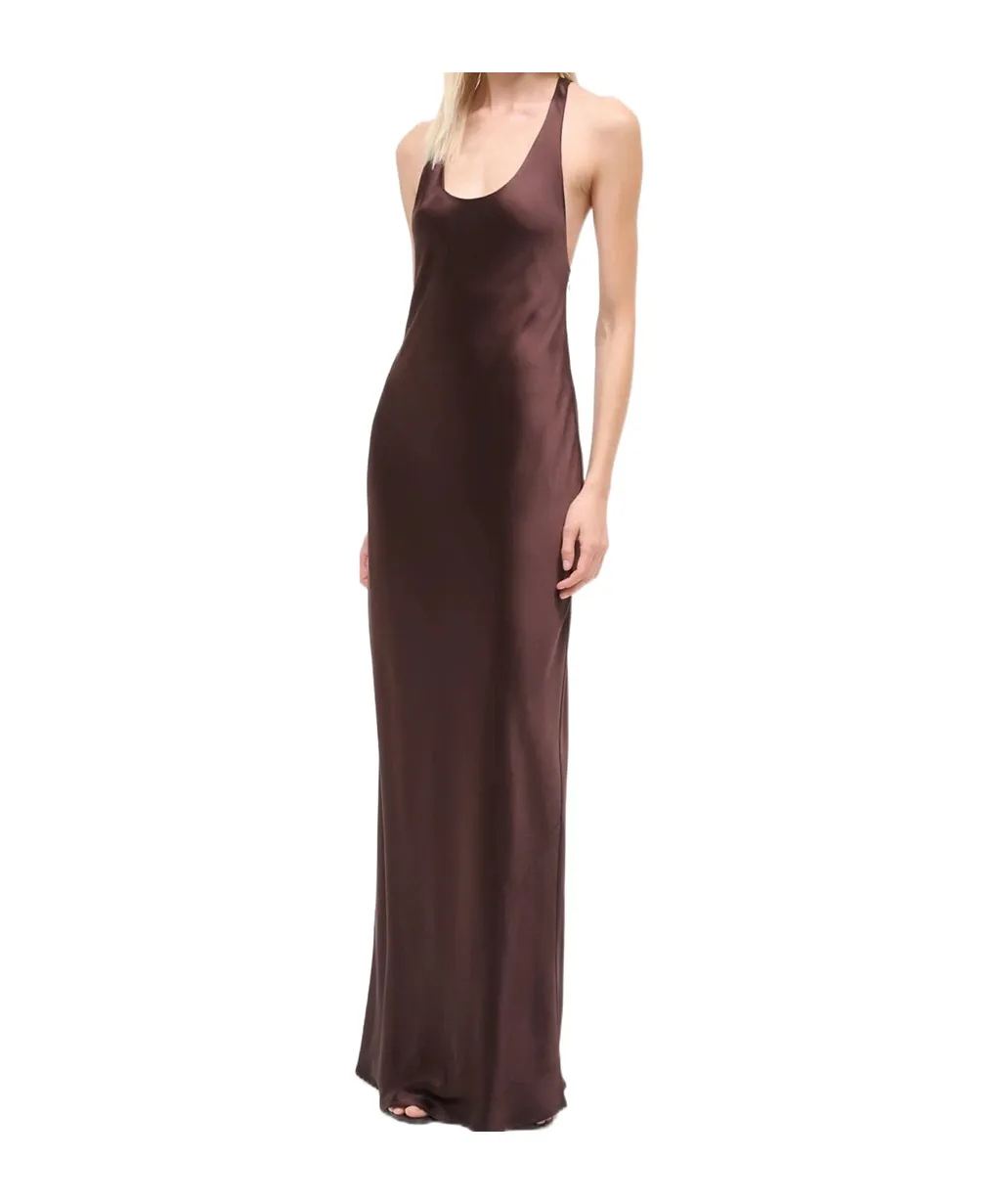 Staud Juanita Open-Back Maxi Dress
