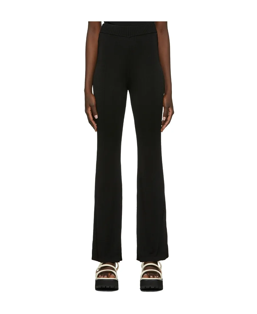 Logo High-Waisted Trousers