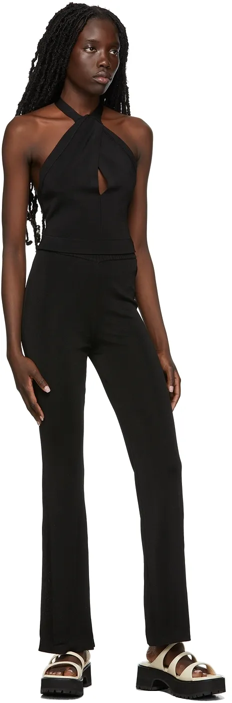 Logo High-Waisted Trousers