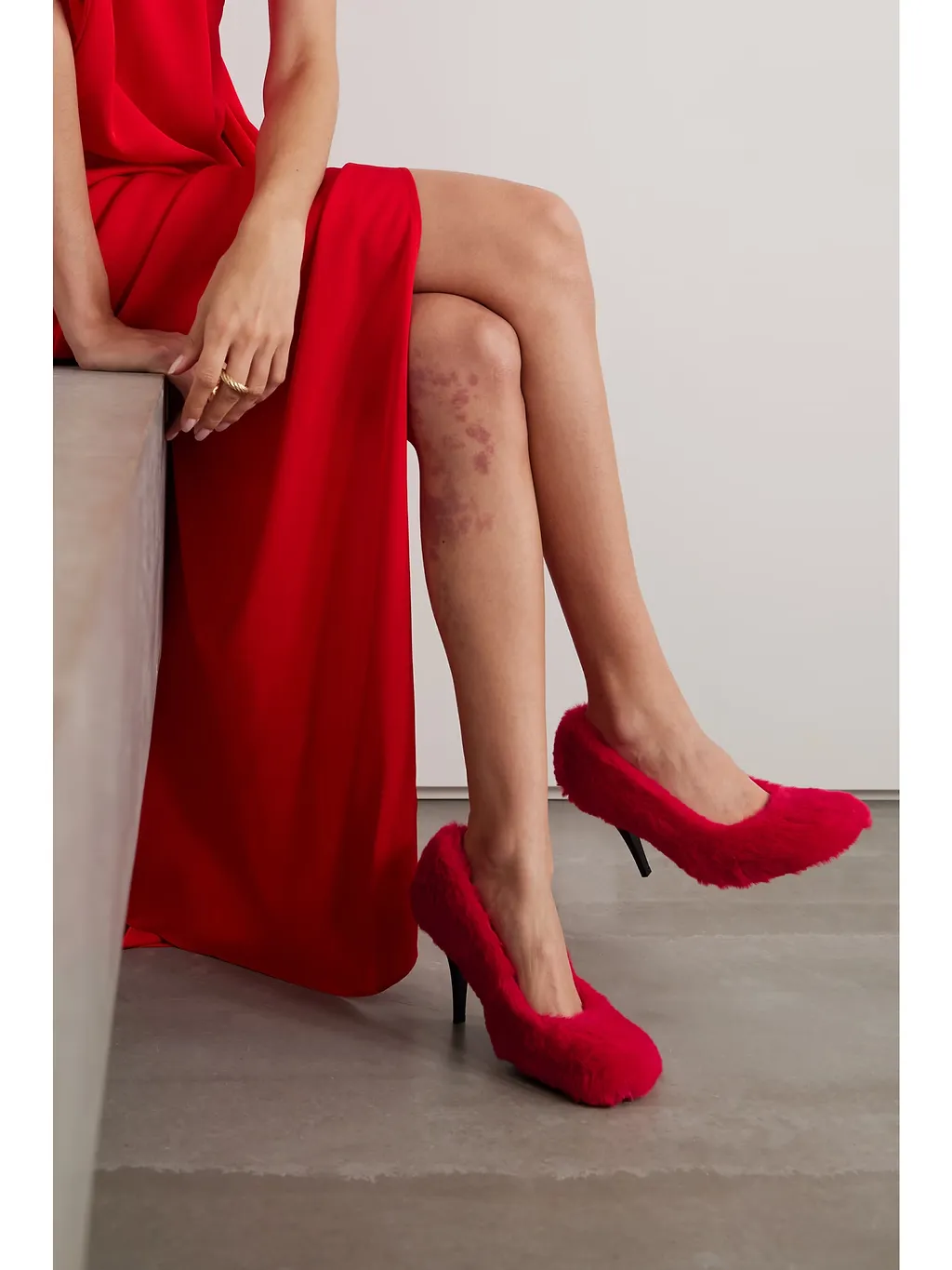 Ryder 95Mm Faux-Fur Pumps