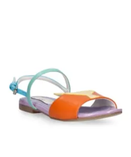 Shell Pattern Flat Sandals