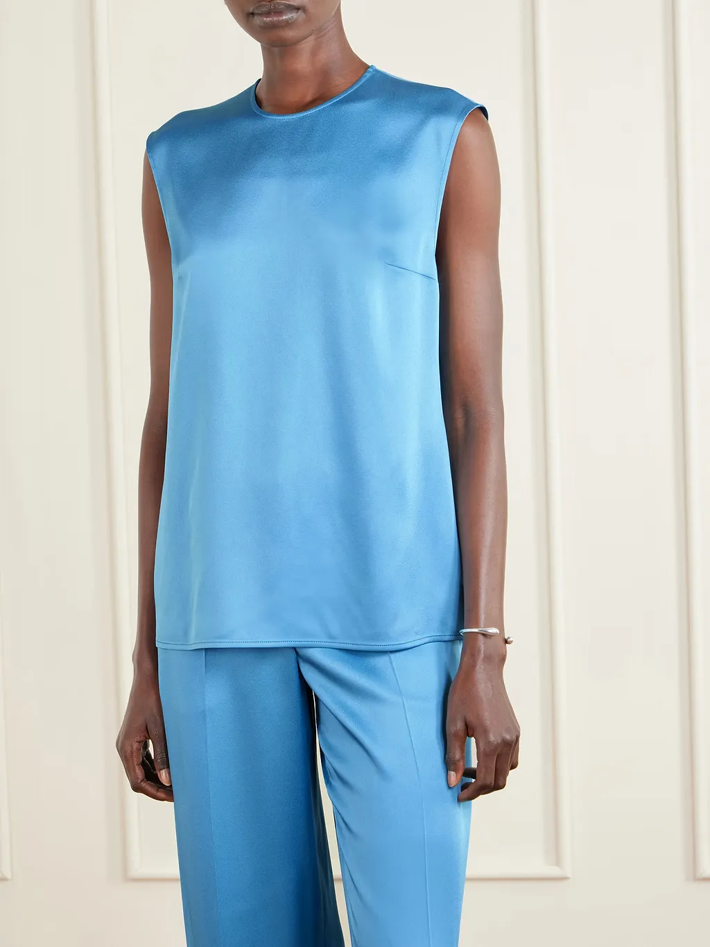Satin Sleeveless Vest