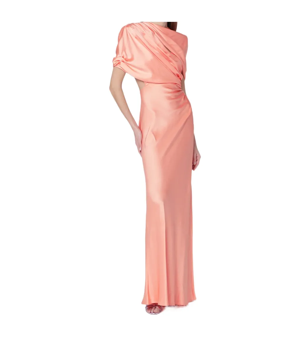 Draped Cape Gown