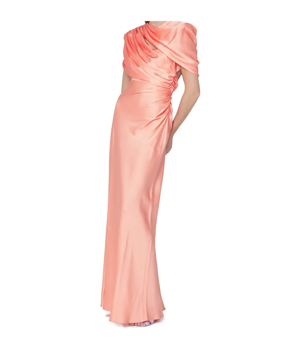 Draped Cape Gown
