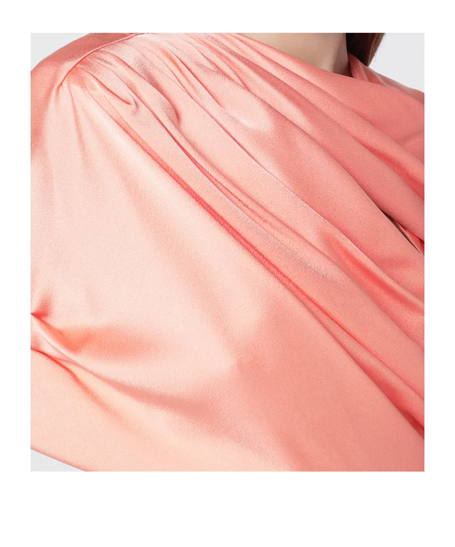 Draped Cape Gown