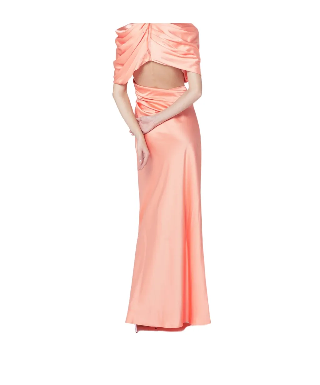 Draped Cape Gown