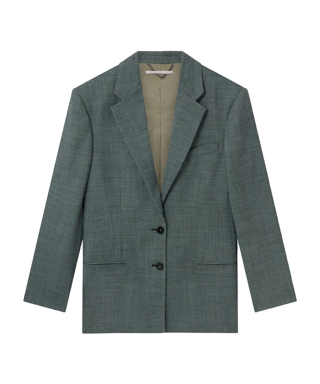 Single-Breasted Wool Blazer