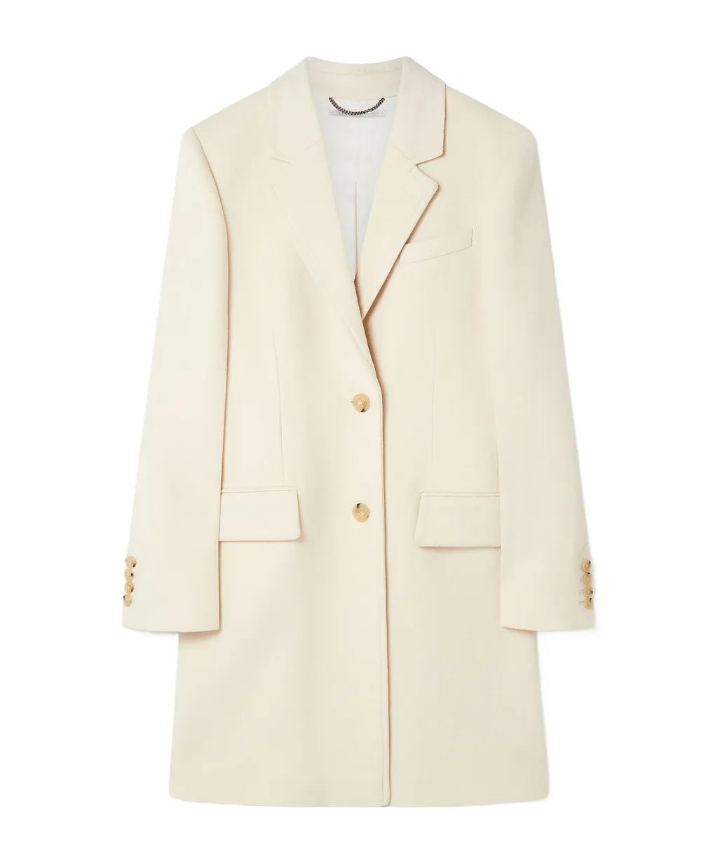 Single-Breasted Wool Coat