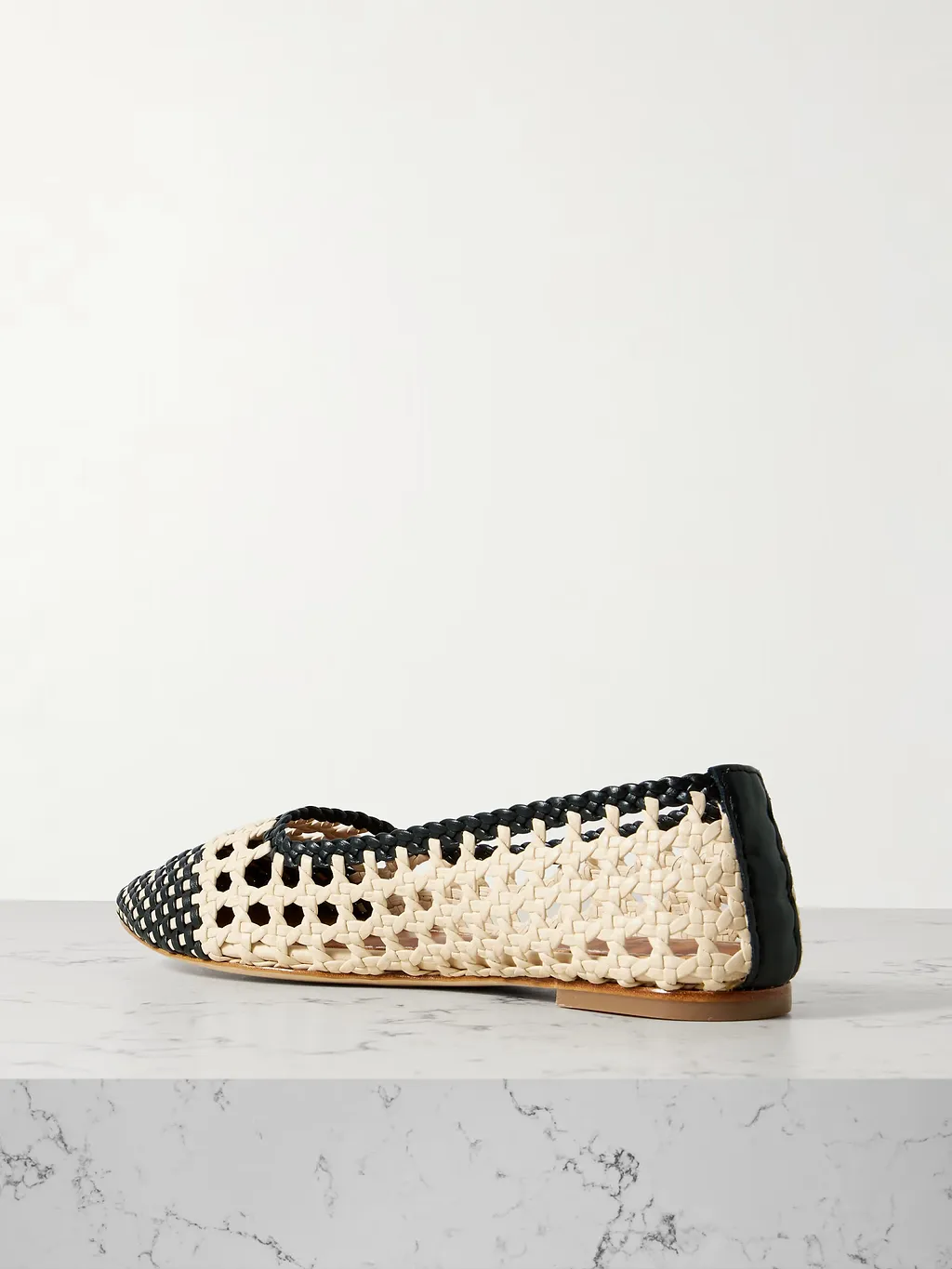 Nell Woven Leather Ballet Flats