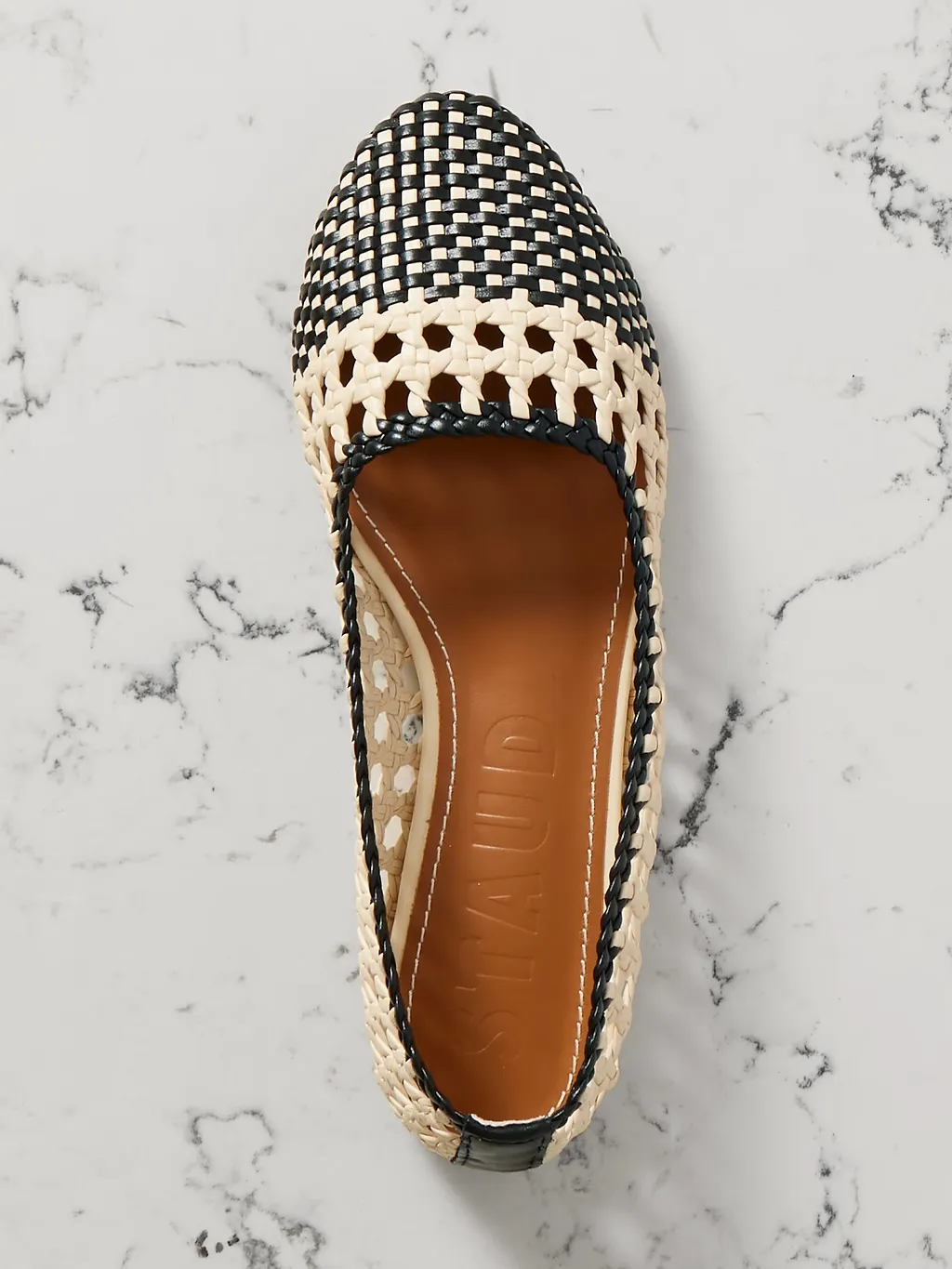 Nell Woven Leather Ballet Flats