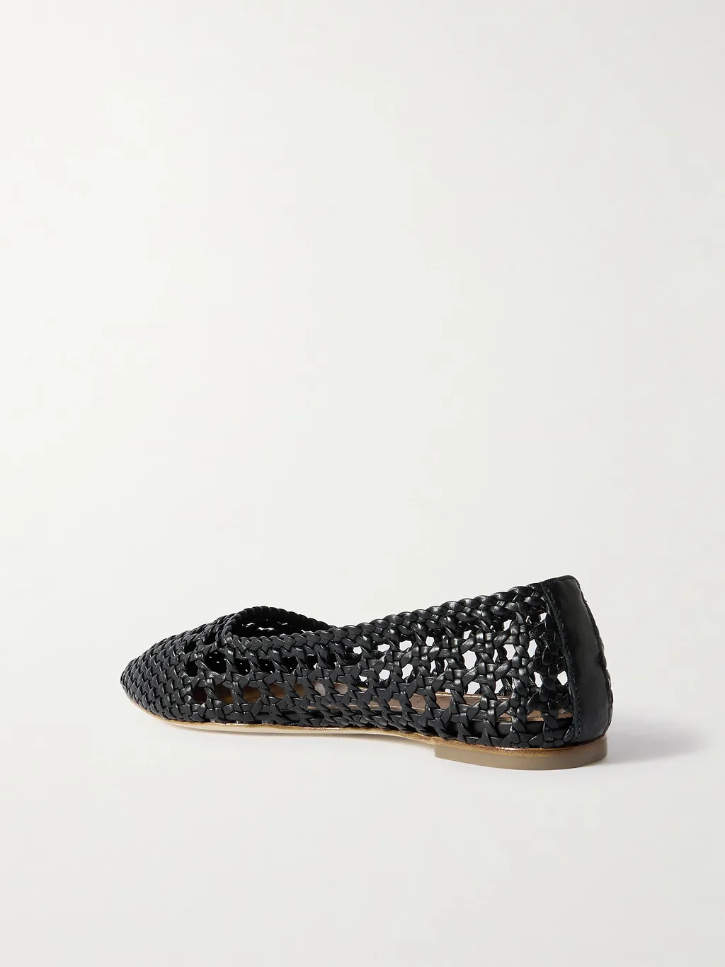 Nell Woven Leather Ballet Flats