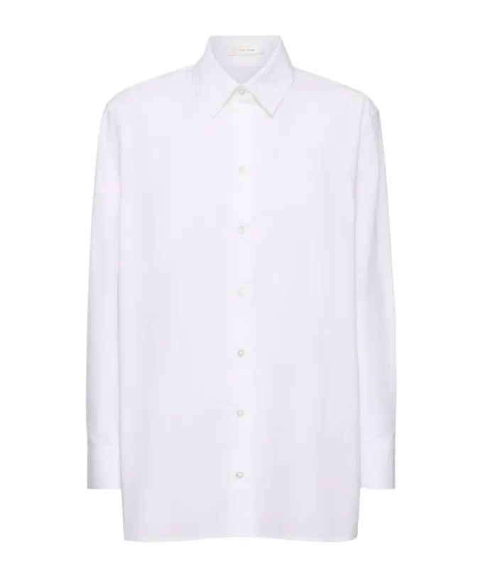 Long-Sleeved Poplin Shirt