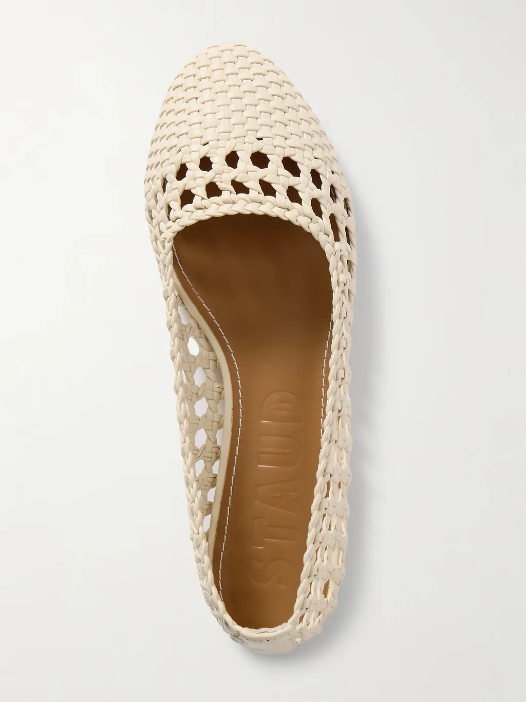 Nell Woven Leather Ballet Flats
