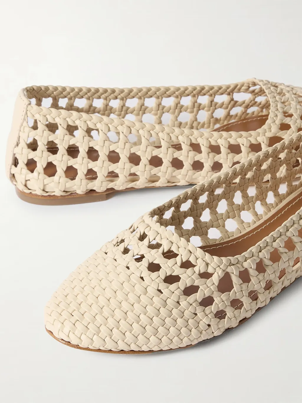 Nell Woven Leather Ballet Flats