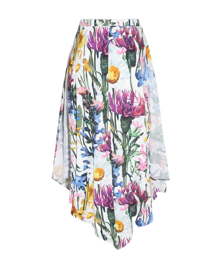 Stella Mccartney Allover Floral Printed Midi Skirt