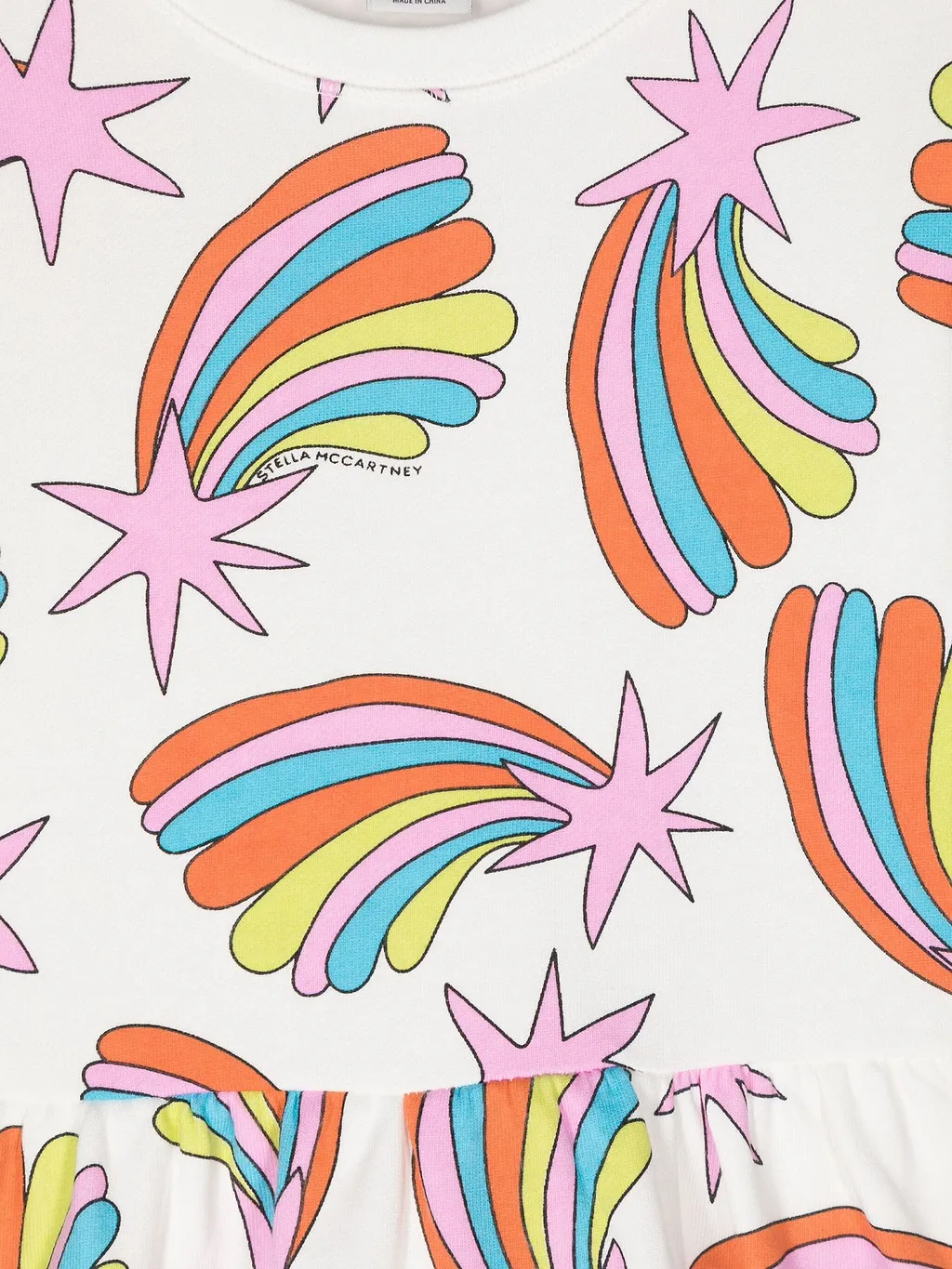 Shooting Stars-Print Dress