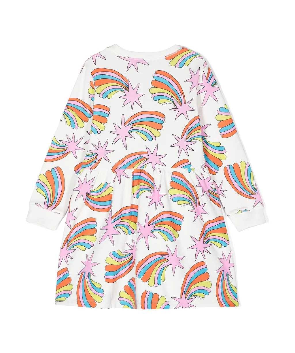 Shooting Stars-Print Dress