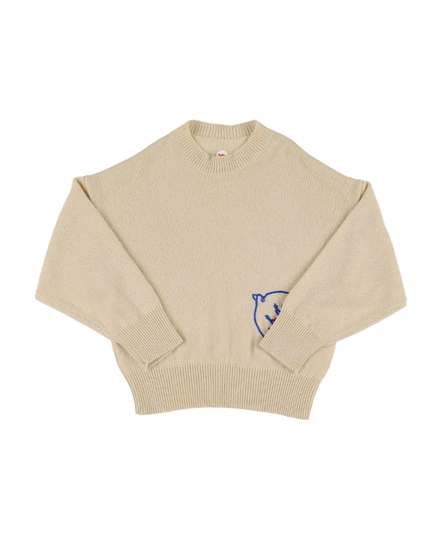 Rib Knitted Cashmere Pullover