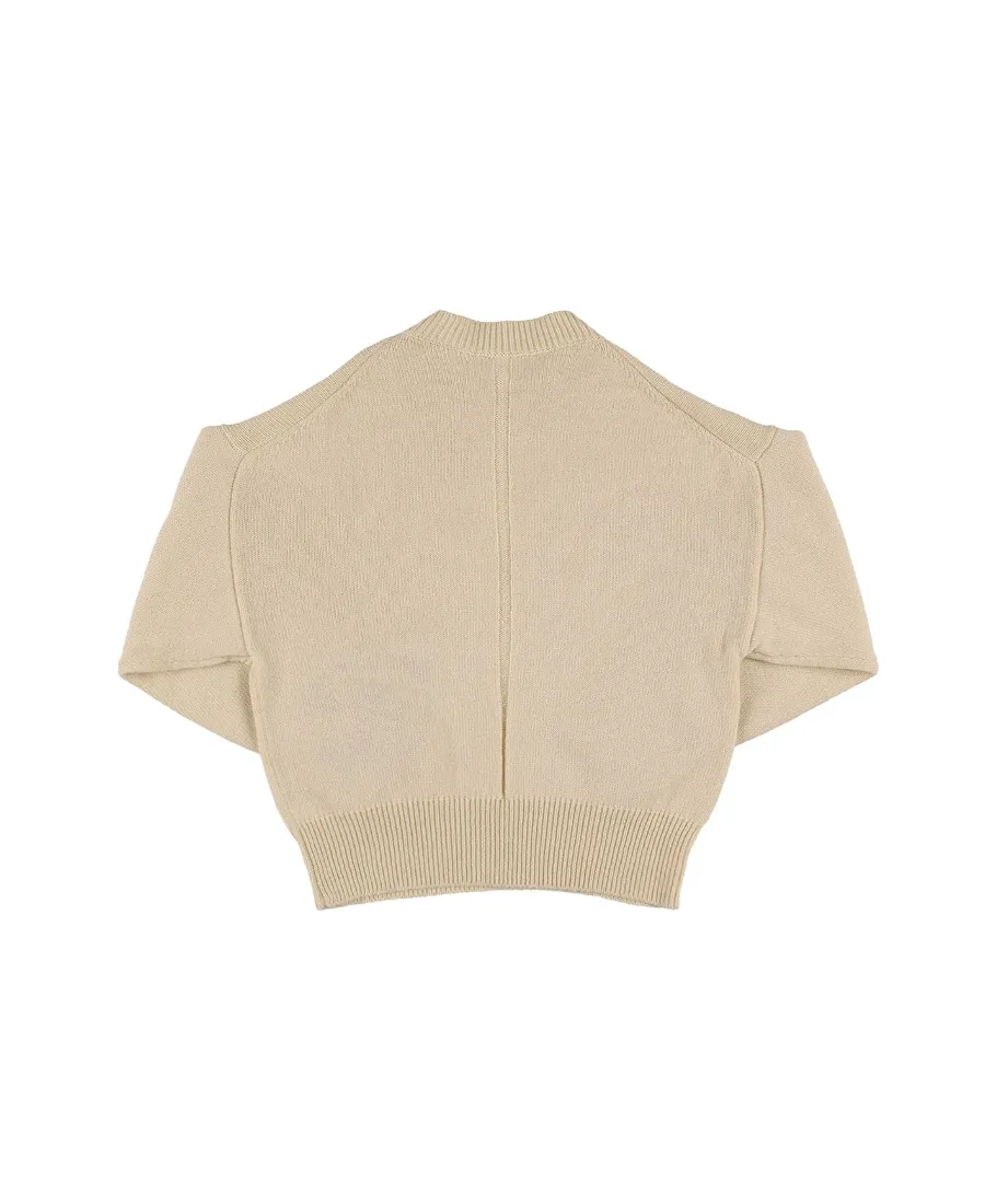 Rib Knitted Cashmere Pullover