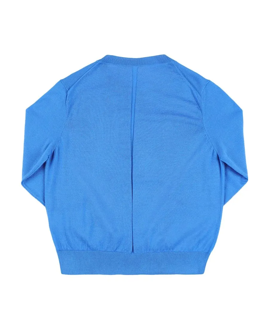 Round-Neck Knitted Pullover