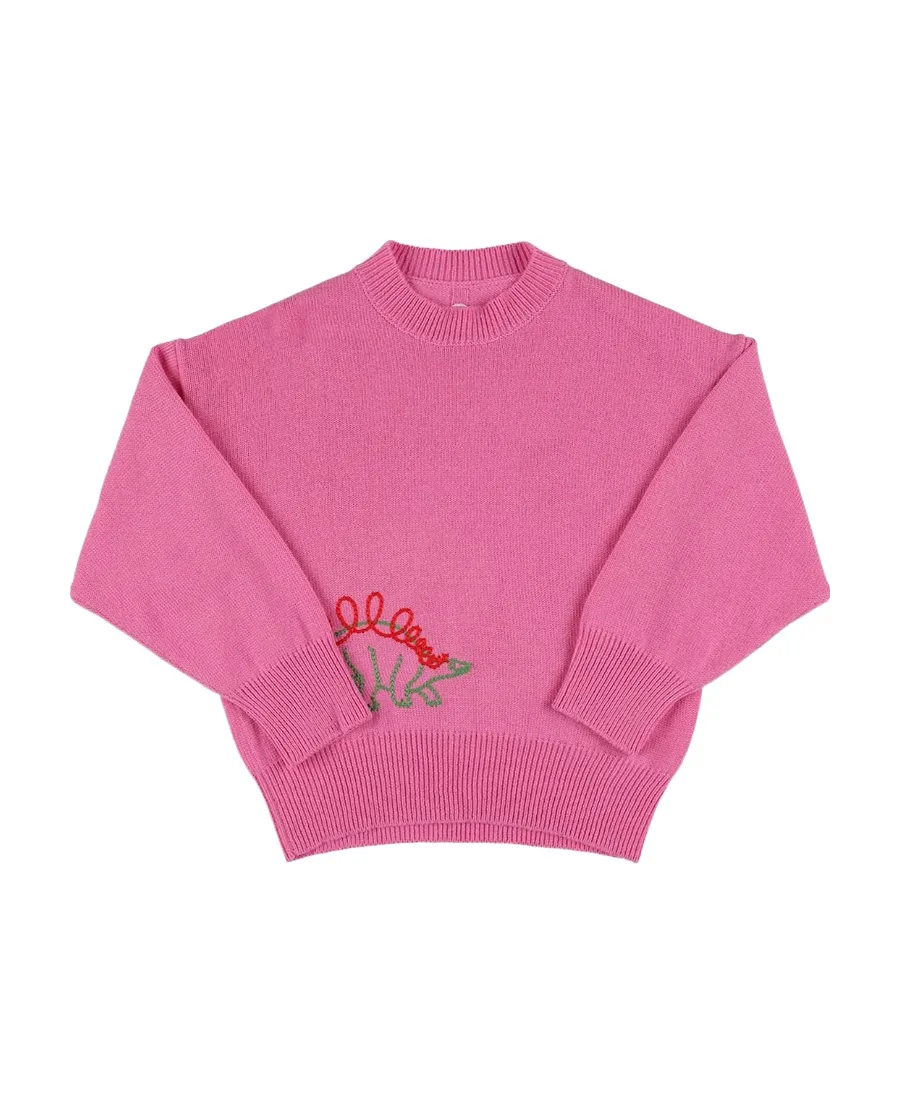 Round-Neck Knitted Cashmere Pullover