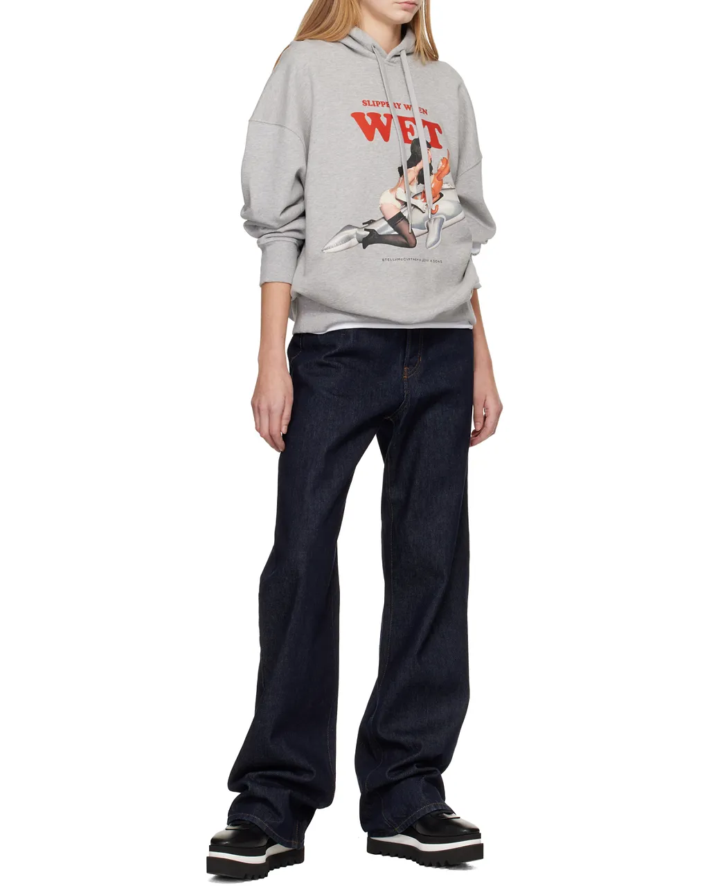 Stella Mccartney Graphic Print Drawstring Hoodie