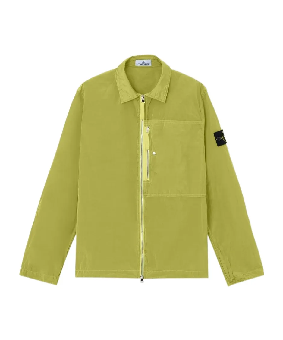 Stone Island Zip-Up Regular-Fit Overshirt
