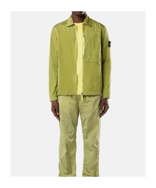 Stone Island Zip-Up Regular-Fit Overshirt
