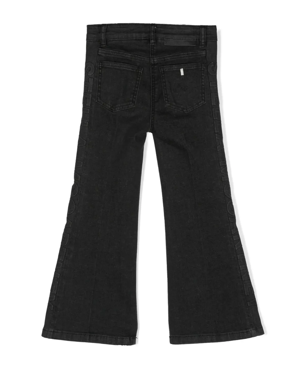 Stella Mccartney Kids Button Detailed Flared Jeans