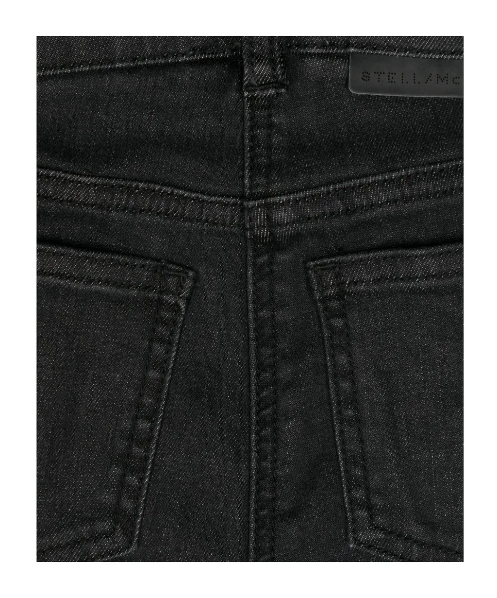 Stella Mccartney Kids Button Detailed Flared Jeans