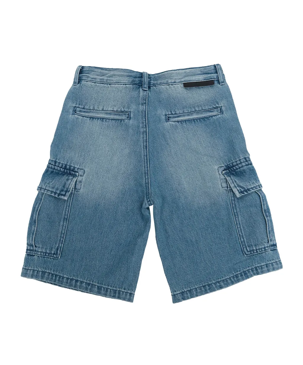 Stella Mccartney Kids Denim Cargo Shorts