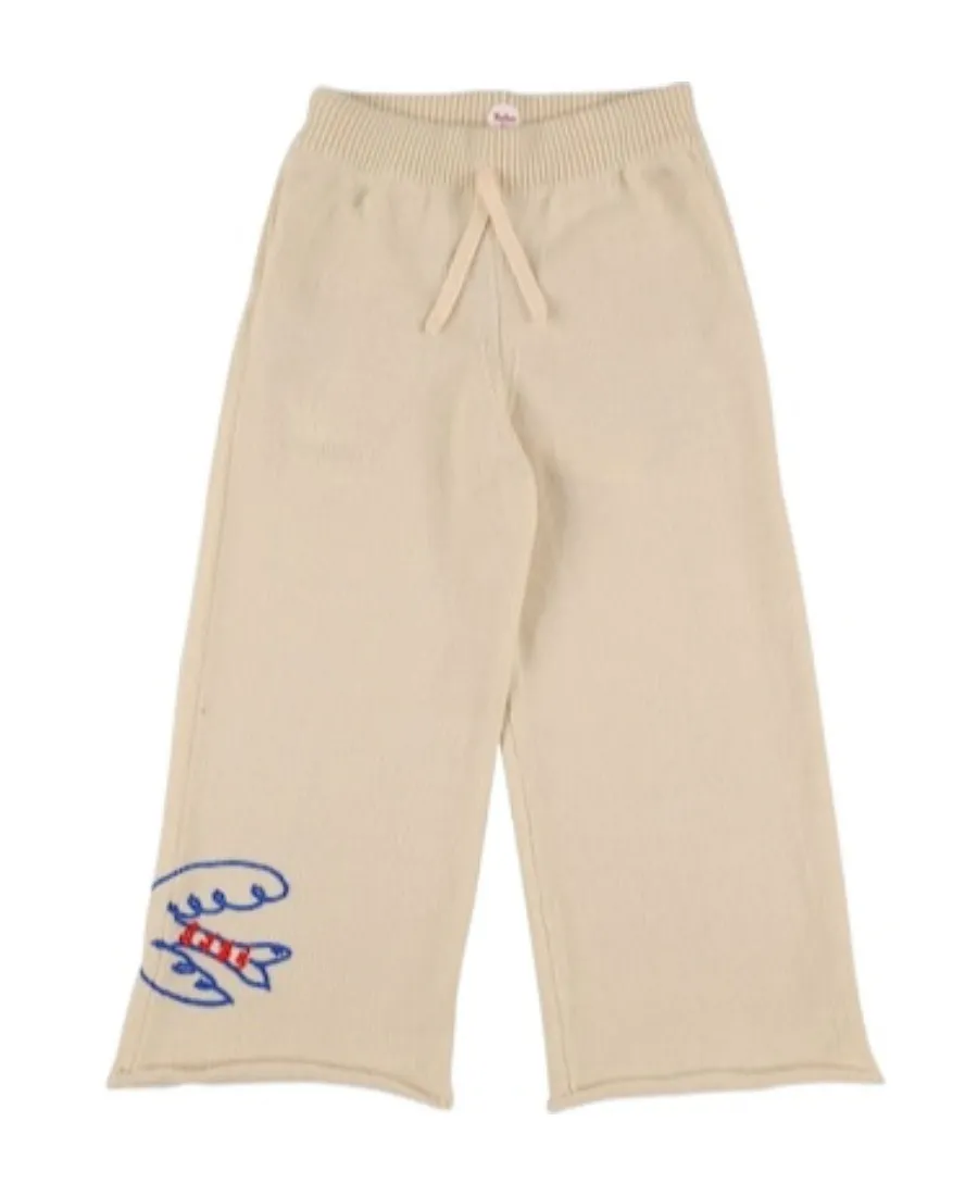 Strap-Up Cashmere Casual Pants