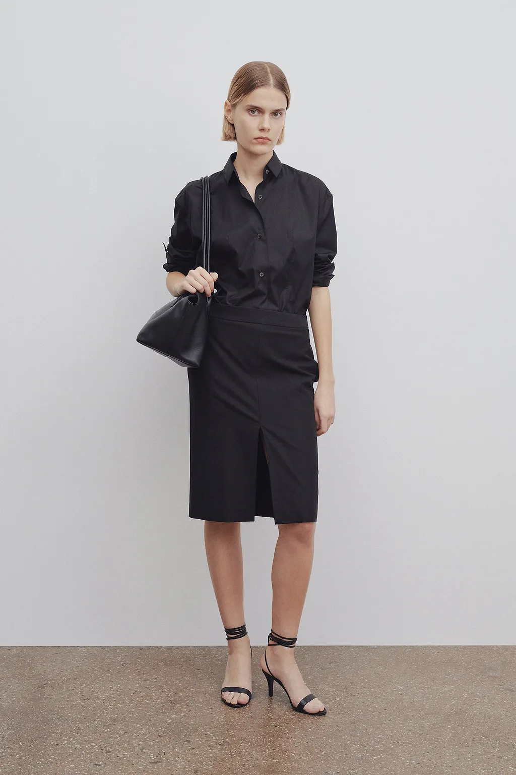 The Row Front-Split Midi Skirt