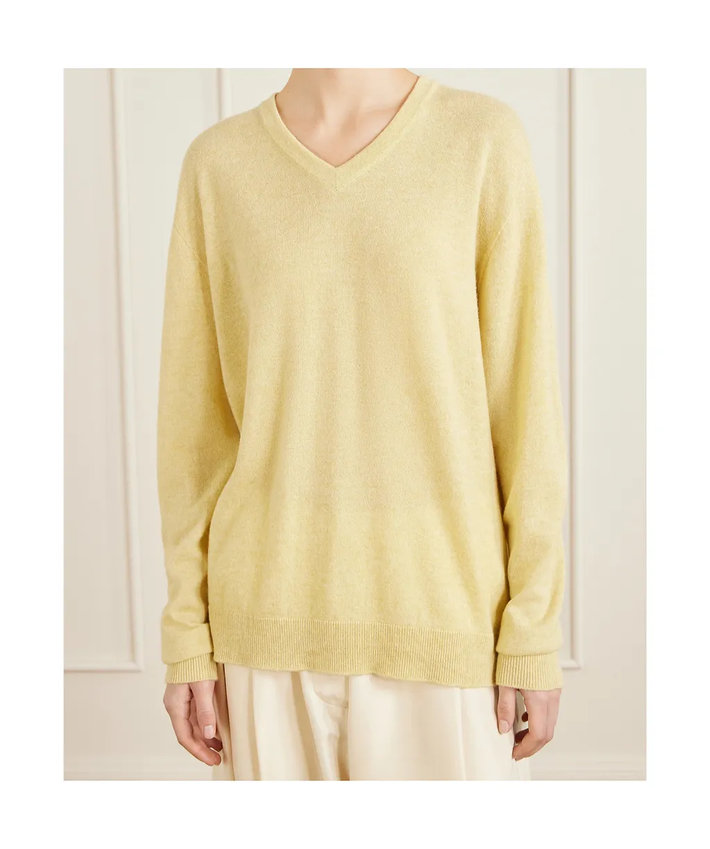 The Row Nian Top Pale Yellow