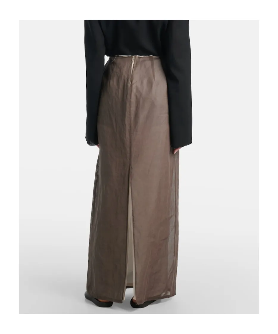 Zaira Deconstructed Cotton Maxi Skirt