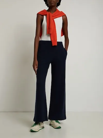 Wide Leg Wool Slacks